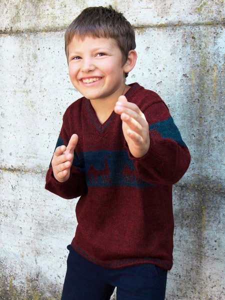 Alpaka-Pullover-Kinder
