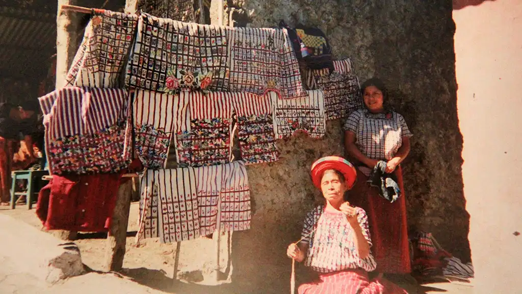 handgearbeitete Stoffe Ausstellung handgefertigter Stoffe aus Guatemala