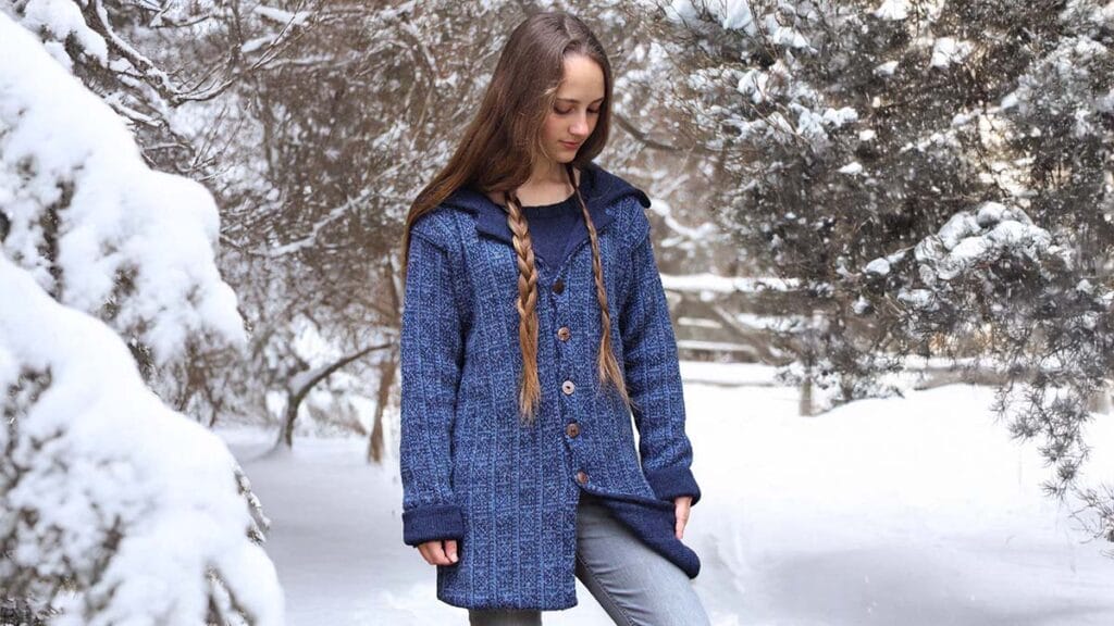 Kurzmäntel Damen aus Alpaka